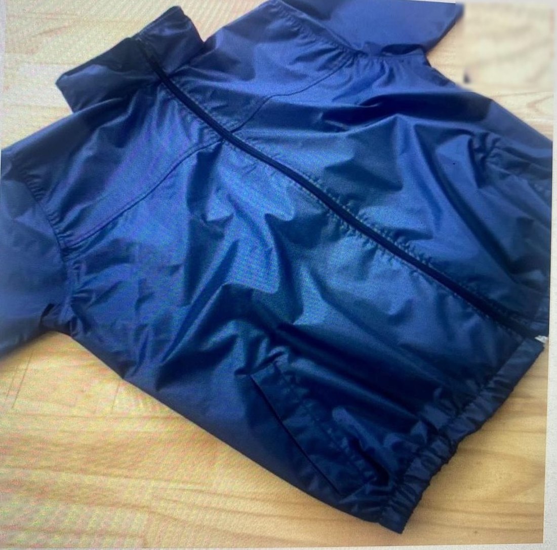 Jacket impermeable azul marino personalizable
